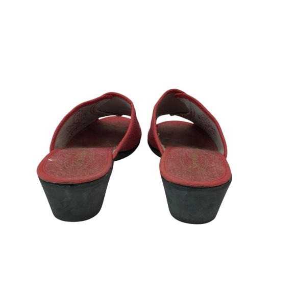 Semelflex Shelia Rouge SZ 40 Red Women’s Slides Sandals Open Toe - Picture 2 of 6